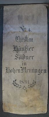Alter Leinensack 1891 Söldner Hohen Memingen • 73.68€