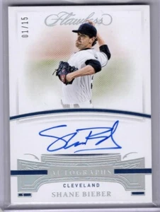 SHANE BIEBER - GUARDIANS - 2021 FLAWLESS SAPHIRE ON CARD AUTO #'d 01/15 - WHOA! - Picture 1 of 2