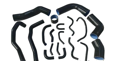 ✅Black Silicone Hoses For Toyota Supra JZA80 2JZ-GTE VVTi Twin Turbo 1997-2002 - Image 1 of 4