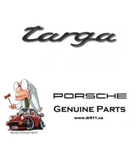 Genuine Porsche 911 996 "targa" Emblem Inscription Rally Black 9965592370870C - Picture 1 of 1