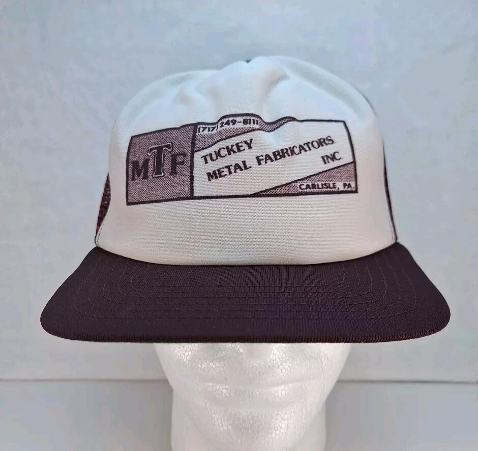 Boné vintage Tucker metal fabuloso boné caminhoneiro nova era etiqueta Carlisle PA - Imagem 1 de 4