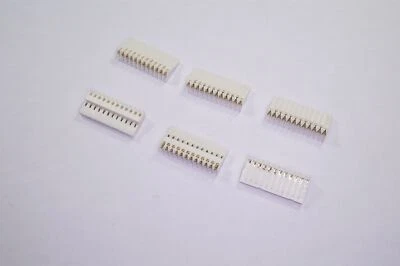 Lot of 6 1-640621-2 AMP Connector Receptacle 12 Pos 1 Row 2.54mm RA IDC  - Image 1 of 2