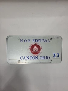 Pro Football Hall of Fame Festival Collector License Plate Canton Ohio Vanity - Picture 1 of 5