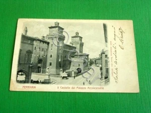 Cartolina Ferrara - Il Castello dal Palazzo Arcivescovile 1902. - Foto 1 di 1