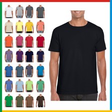 100% RINGSPUN PLAIN COTTON* T-SHIRT GILDAN Soft Feel T SHIRT: Small - 3XL Tees