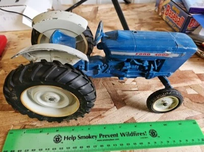 Juguete de colección Ertl Ford 4000 azul tractor agrícola escala 1:12 diecast metal BC Foto 1 de 4
