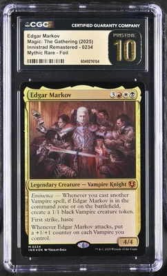 EDGAR MARKOV Innistrad Remastered Foil Mythic CGC Pristine 10 MTG - Image 1 of 2