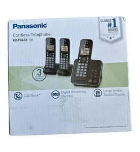 Panasonic panasonic kx-tg633 Handset Cordless Phone Bundle - Zdjęcie 1 z 6