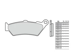 PASTILLAS FRENO BREMBO 07BB03LA DELANTERAS CF MOTO 800 MT - Imagen 1 de 1
