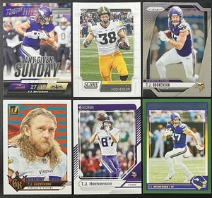6 Card Football Lot T.J. Hockenson Vikings / Iowa Rookie RC, Insert, Prizm &More - Picture 1 of 6