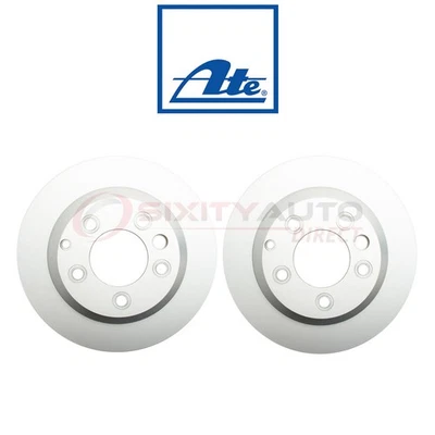 2 pc ATE Rear Disc Brake Rotor for 2004-2017 Volkswagen Touareg - Braking oj Foto 1 de 4