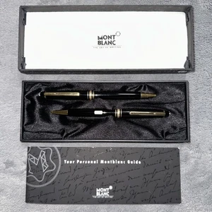 Vintage 1995 Montblanc Meisterstück Solitaire Pen & Mechanical Pencil Set w Case - Bild 1 von 23