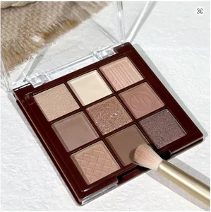 Chocolate Warm Brown Earth Palette - 9 Shades Matte Orange Brown Pearlescent Gli - Picture 1 of 1