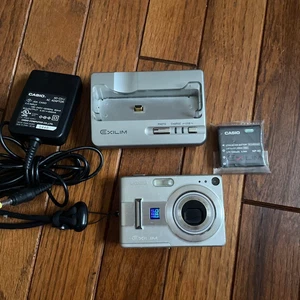 [Used] Casio EXILIM EX-Z55 Compact Digital Camera silver 5.0MP tested battery JP - Picture 1 of 6