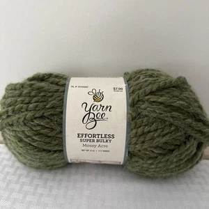 Yarn Bee Effortless Super Bulky Mossy Acre 325 Acrylic & Alpaca Blend 111 Yds - Picture 1 of 6
