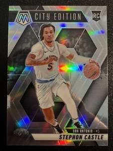 2024-25 Panini Mosaic Stephon Castle City Edition #290 RC Silver Holo🔥🔥 - Foto 1 di 5