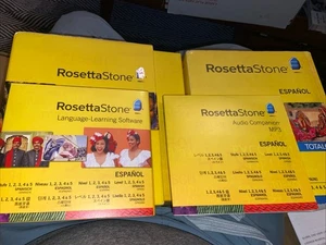 Rosetta Stone V3 TOTALe: Spanish (Spain) Level 1-5 Set for PC, Mac W/ Bonuses - Picture 1 of 23
