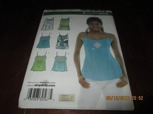 NEW OLD STOCK, OOP, SIMPLICITY 3788 GRÖSSE PS 12-20 MISSES TOPS - Bild 1 von 2