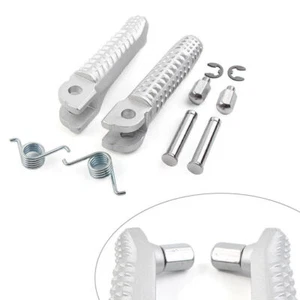 Reposapiés plateado reposapiés izquierdo derecho conductor delantero para BMW S1000RR 2015 2016 2017 - Imagen 1 de 9
