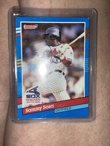 1991 Donruss Baseball Card Sammy Sosa #147 *ERROR Wrong Birthday* Chicago Sox