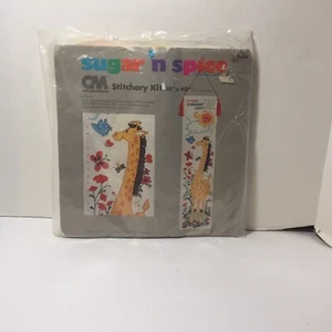 Kit de costura Grow Tall Growth Chart bordado Columbia Minerva 10" x 40" - Imagen 1 de 5