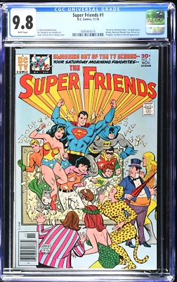 SUPER FRIENDS # 1 CGC 9.8 DC COMICS PÁGINAS BLANCAS PRIMERA WENDY MARVIN WONDER DOG 1976 Foto 1 de 2