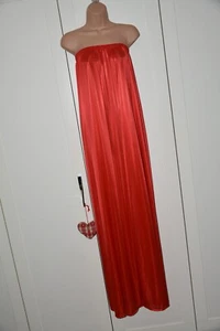 NIGHT M3 - Slithery silky soft nylon nightie, BN, loose fit, red - Picture 1 of 5