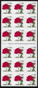 US Stamps Booklet of 18, Roses, #2490a MNH - Picture 1 of 1