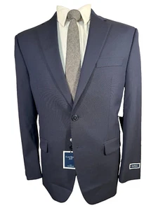 New CLUB ROOM Mens Navy Blue Athletic Fit Sport Coat Blazer Jacket SIZE 40S - Picture 1 of 12
