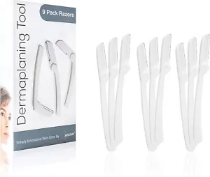Dermaplaning Tool 9 Count Easy to Use Dermaplane Razor for Face Practical - Picture 1 of 8