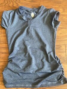 Women's Club Ride Navy Cycling Shirt Short Sleeve 1/4 Zip Deer Abby- XS