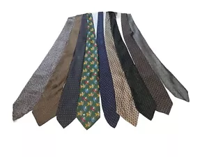 🔥 9 VINTAGE RESTAURIERTE HERREN DESIGNER SEIDENKRAWATTEN VERKAUFT WIE BESEHEN DIOR VALENTINO 🔥 - Bild 1 von 6