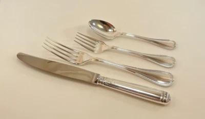 Christofle Malmaison Silverplate 4 Piece Place Setting - No Monogram - Image 1 of 4
