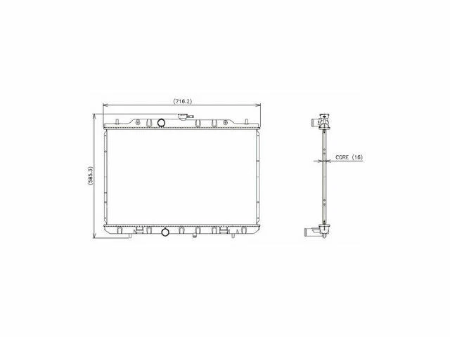 Radiador Denso para Nissan Rogue 2008-2013 43 GBXF Foto 1 de 1