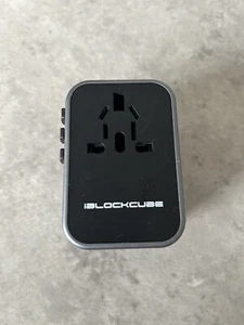 IBlockCube Travel Adapter, World's First 35W Dual Type C | 3 USB Ports with 3.5A - Picture 1 of 9
