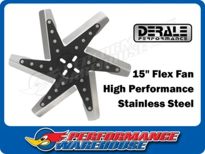 Ventilador flexible de alto rendimiento Derale 15" acero inoxidable cubo negro 19115 - Imagen 1 de 2