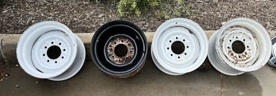 67 71 72 73 80 81 87 93 Chevy GMC Ford Dodge C20 16,5x9,75 ruedas de acero 8 X 6,5 Foto 1 de 4