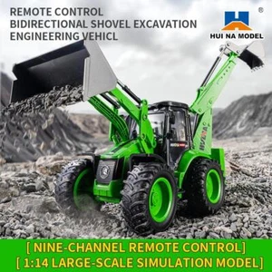 HUINA 1/14 Scale 1579 Remote Control Backhoe Excavator 2.4G 9CH RC Toys Loader - Picture 1 of 7