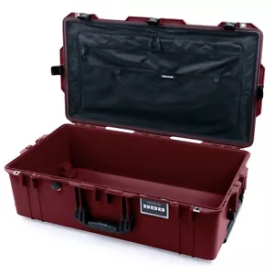 Oxblood & Black Pelican 1615 Air case with combo lid pouch. - Picture 1 of 4