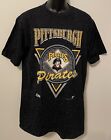 Vintage 1992 PITTSBURGH PIRATES SALEM T-Shirt *BLACK MARBLE* NEW OldStock NWT LG