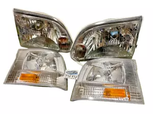 Par de faros esquineros JDM modelo tardío Toyota Hiace Wagon 1996-1999 - Imagen 1 de 7
