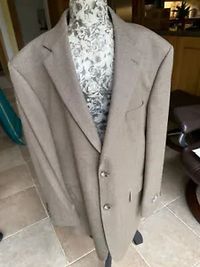 MARKS & SPENCER Brown Herringbone Tweed Jacket 42 Short Wool M&S - Picture 1 of 7