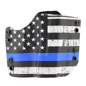 Springfield - OWB Gun Holster - Optic Ready - Grunge Blue Line - Picture 1 of 4