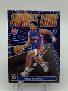 Pistones de novato Ausar Thompson 2023-24 Optic Basketball Express Lane Holo Prizm - Imagen 1 de 2