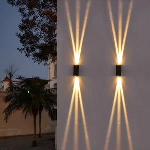 LED Waterproof Outdoor 3 Beams Wall Light, Outdoor Landscape Lights, Garden Pati - Picture 1 of 6