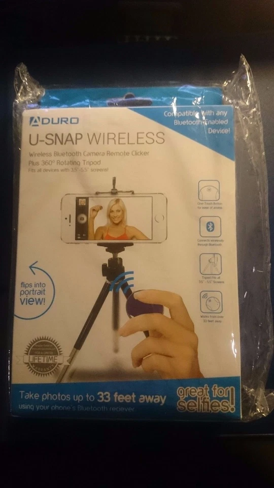 ADURO U-SNAP Universal Inalámbrico Bluetooth Selfie Control Remoto para iPhone Smartphone  Foto 1 de 1
