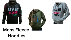 Herren Pullover Hoodie Kapuzenpullover Top schlicht Freizeit Kapuzen Schweißjacke S M L - Bild 1 von 9