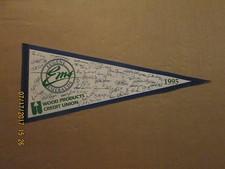 Eugene Emeralds Vintage 1995 Facsimile Autographed Sponsor Logo Baseball Pennant