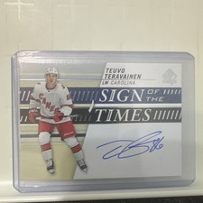 2019-20 SP Authentic Sign Of The Times Teuvo Teravainen Auto