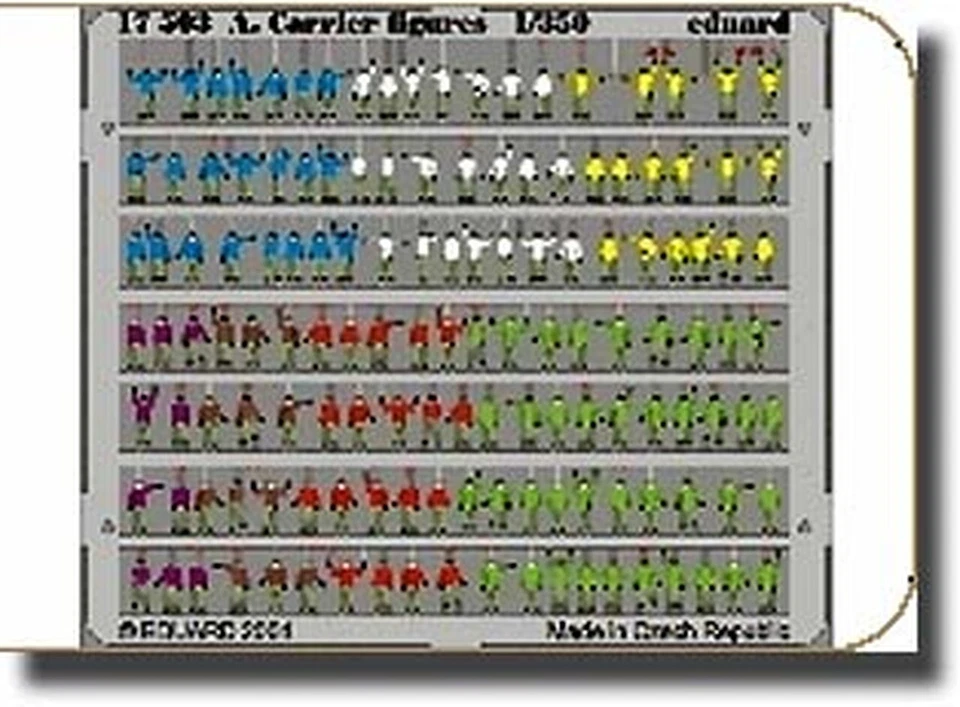 Eduard 17503 Aircraft Carrier Figures 1/350 Scale Color Photoetch Detail Set